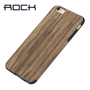 Original Rock brand caz pentru iPhone 6 6s caz,Elementul Serie Lemn de Cereale+TPU Protecție Capacul din Spate de Caz pentru iPhone 6plus caz
