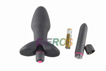 ORISSI Anal Vibrator Negru Dop de Fund Masaj Adult Sex Produsele de Silicon Vibrator Anal Dildo Dop de Prostata pentru Masaj