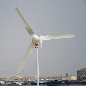 Orizontală turbine eoliene de 600w max 620W, 24V 48V opțional, vino cu controler de putere, utilizate pentru terenuri și marine