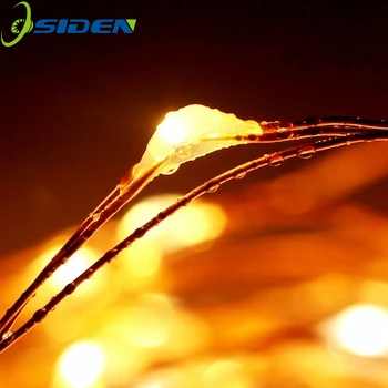 OSIDEN Solare Alimentat Șir de Lumini 10M 100LED Sârmă de Cupru în aer liber Lumina feerica de Craciun Grădină Casă de Vacanță Decoratiuni