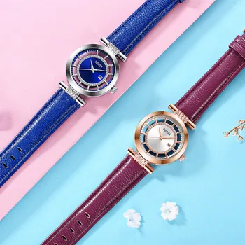 OUBAOER Top Brand de lux Doamnelor Cuarț Ceas de mână de sex feminin Stras Dial Watch Femei Rochie ceasuri de Montre Femme Reloj Mujer