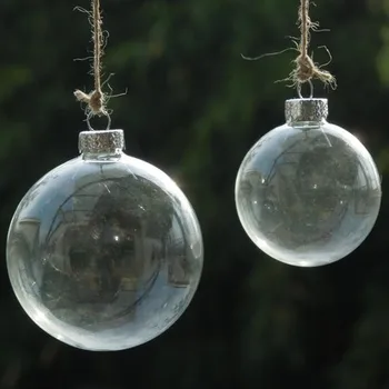 Pachet mare de Diferite Diametrul=6 cm 8 cm 10 cm 12 cm 15 cm 20 cm Transparente de Sticla Minge de Crăciun Clar Glob de Sticlă Decorative de Crăciun