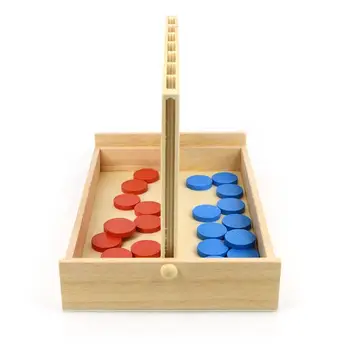 Patru într-Un Rând de Lemn Bingo Joc Jucărie Linia de Sus 4 Classic Placa de Familie Distractiv Jucărie de Învățământ pentru Copii, Copii Băieți Fete Cadouri