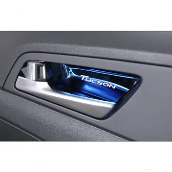 Pentru Hyundai Tucson 2016 Masina Mânerul Ușii Cotiera Interne din Oțel Inoxidabil, Tapiterie Decorare Autocolant de Acoperire Auto-Styling 4buc