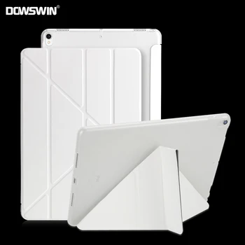 Pentru iPad 10.5 pro caz,Dowswin PU piele Smart Cover pentru ipad pro cu transparent TPU spate stand flip case pentru ipad pro 10.5