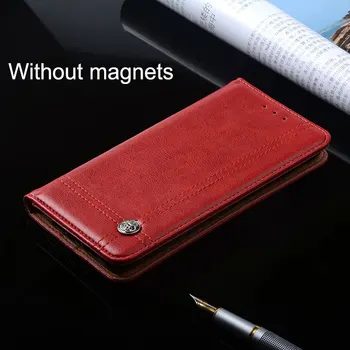 Pentru lg Q8 caz din Piele de Lux, Flip cover cu Stand Slot pentru Card de Epocă stil de Afaceri telefon Caz pentru lg V20 mini Fara magnet