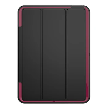 Pentru Noul iPad 9.7 2017 3-Strat Inteligent de Acoperire Caz 360 Protecție Completă Grele PC+TPU+PU Pliere Sta Tare Armura Tableta Caz