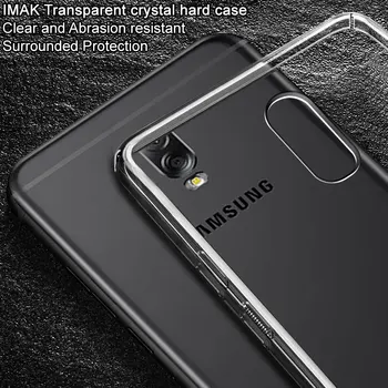 Pentru Samsung Galaxy C8 / J7+ / C7 2017 Caz Imak surround Complet de protecție a PC Hard shell din material Plastic Cazuri de Telefon Crystal Capac Spate