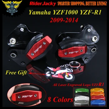 Pentru Yamaha YZF R1 YZF1000 YZF-R1 09-14 2009 2010 2011 2012 2013 CNC Glisante Cadru Crash Pad Acoperire de Protecție care se Încadrează