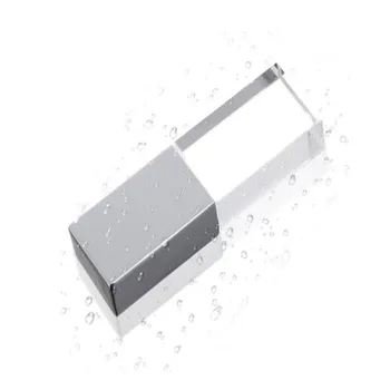 Personalizat LOGO-ul DIY Impermeabil Viteza de Rapid de Cristal Metal Argintiu Capac USB 2.0 de Memorie Flash Stick Pen Drive
