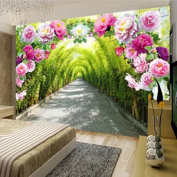 Personalizate 3D Foto Tapet Peisaj Natura Flori Traseu de Înaltă Calitate, pictura Murala de Perete Camera de zi Context Modern Decor Acasă