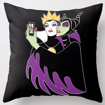 Personalizate Grimhilde Maleficent Selfie Regina Cea Rea Frumoasa Adormita Pătrat Cu Fermoar Arunca Pernă Moale Frumos Confortul De Pernă