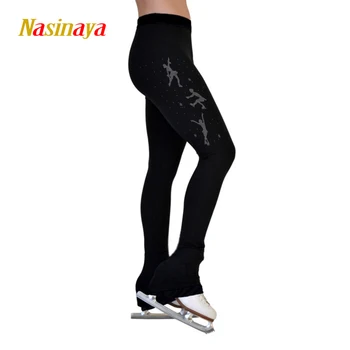 Personalizate Patinaj artistic pantaloni pantaloni lungi pentru Fete Femei de Formare Concurs Patinaje Patinaj Lână Cald Gimnastica 28
