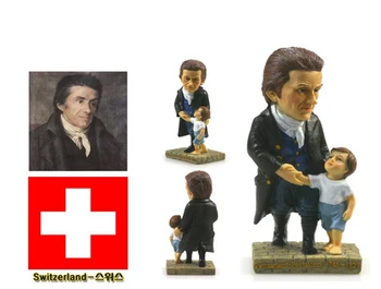 Pestalozzi, Zurich, Elveția Creative Rasina De Artizanat Celebritate Mondială Statuie Turism Suvenir Cadouri De Colectie Acasă Decortion