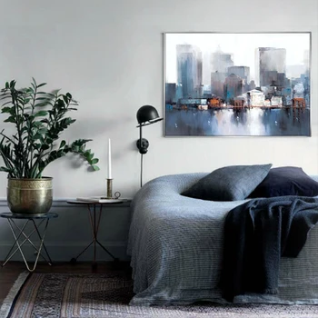 Pictura modernă abstractă New York City Arhitectura de peisaj poster canvas printuri decor acasă panza imaginile pentru camera de zi