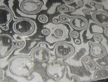 Picăturile de ploaie linii Damasc model de placă de oțel lamă de Cuțit Material Produce instrumente DIY (non tratament termic non Decapare)