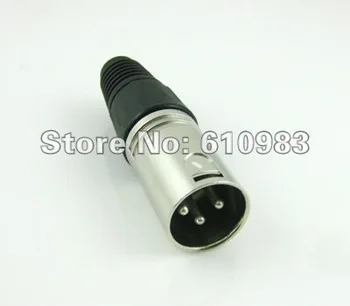 Ping (5 buc/lot) Conector XLR pentru Microfon Cu 3 Pini de sex Masculin Plug Difuzor conector adaptor