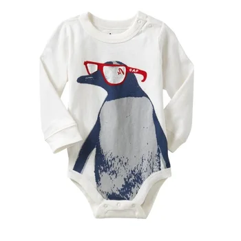 Pinguin Baby Boy Haine Copilul Costume Maneca Lunga body bebe body baby boy salopeta de îmbrăcăminte