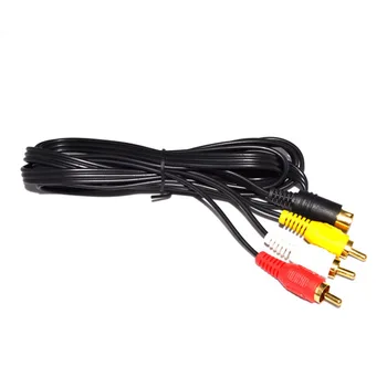 Placare cu aur Plug Cablu AV pentru SEGA Saturn RCA Cablu pentru SS