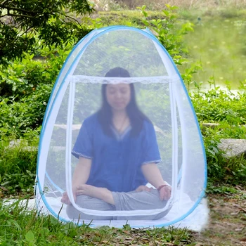 Pliat Singur Grădină cu Gazon, Yoga, Plasă de Țânțari Vară în aer liber meditând Cort Anti Insecte tantari ventila permeabil la lumina Net