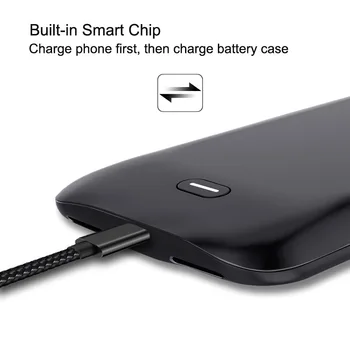Portabil 7200mAh baterie Caz Pentru iPhone 6s 7 8 plus Power Bank Caz pentru iphone 6/7/8 5000mAh Extern Încărcător caz