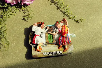 Portugalia Madeira Dans Popular Călătorie Turistică de Suveniruri 3D Magnet de Frigider Rasina de Artizanat