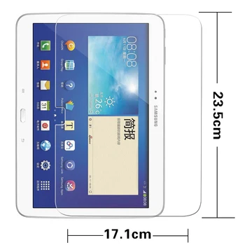 Premium din sticla temperata film Pentru Samsung Galaxy Tab 3 10.1 P5200 tablet pc-ul Anti-shatter LCD Folie de protectie Ecran +pachetul de vânzare cu amănuntul