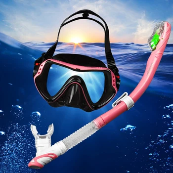Profesia de scufundări snorkelling unelte vedere de sus masca de scuba cu uscat snorkel set Adult scuba diving echipamentelor de Vară watersport unelte