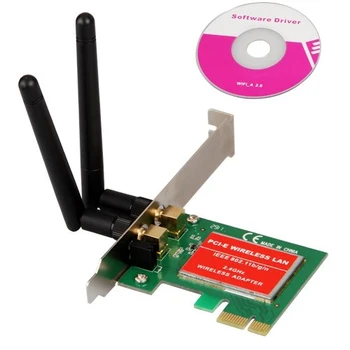PROMOVARE! Fierbinte PCI Express PCI e 300Mbps IEEE 802.11 b/g/n Wireless placa de Retea WiFi Adapter