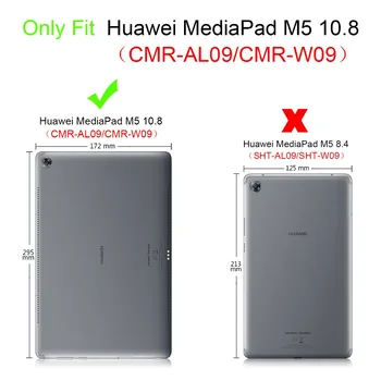 PU Piele acoperi Caz Pentru Huawei MediaPad M5 10.8 inch Tablet PC Caz de Protecție Pentru Huawei M5 10.8
