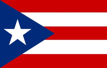 Puerto Rico Pavilion 3*5ft Bannere Stele și Benzi 100D Poliester alb Maneca Metal Gromets
