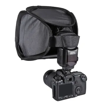 PULUZ 23x23cm Portabil aparat de Fotografiat Studio Flash de Lumină Softbox Difuzor pentru 580EX 430EX 600EX pentru Canon Nikon Pentax Softbox Acoperi