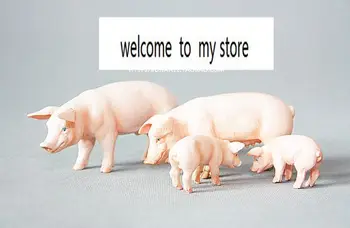 Pvc figura Veritabil model de simulare jucarie porc de familie