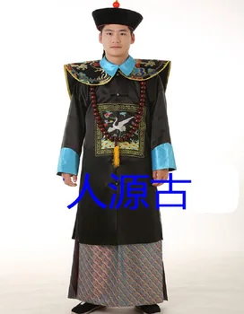 Qing Ministrul de înaltă calitate costum regal de îmbrăcăminte pentru femei Cosplay Manchu curtea halat Rochie rochie vintage halat pentru barbati