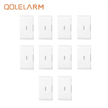QOLELARM 10buc Wireless 433MHz sticlă senzor de vibrații detector pauză cu baterry pentru securitate acasă WiFi gsm sistem de alarma