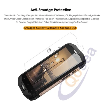 Qosea (2 PACK) Pentru AGM A8 Sticla Ultra Clare 9H Film Protector Explozie-dovada Pentru AGM A8 Călită Ecran Protector