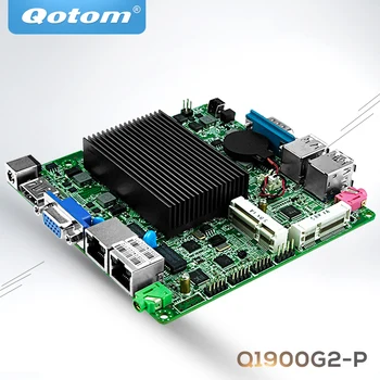 QOTOM Mini ITX cu celeron j1900 la bord, quad core de 2 GHz, până la 2.42 GHz, dual lan placa de baza DC 12V