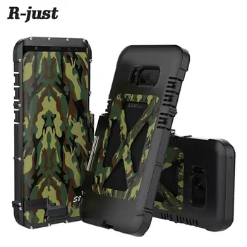R-DOAR Flip case Pentru Samsung S8/S8 Plus Armura de Metal Capac Telefon rezistent la Socuri Pentru Samsung Galaxy S8 S8 Plus Protecție Stand Piele