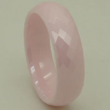 Rar roz 6mm clasic multi aspect hi-tech zero dovada inelul ceramic