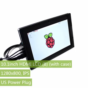 Raspberry Pi 3 Display Capacitiv de 10.1 inch, HDMI LCD (B)(cu caz) Ecran Tactil IPS 1280*800 Pentru RPI,Windows 10/8.1/8/7,