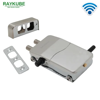 RAYKUBE Blocare Electronic Wireless de acces fără cheie Anti-furt Blocare Invizibil Pentru Usi Inteligent de Blocare Cu Cheie cu Telecomandă R-W39
