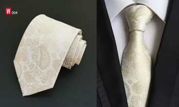 RBOCOTT Moda Galben & Maro & Auriu Paisley Cravata Clasic 8cm Albastru de Mătase la Gât Cravate Pentru Barbatii de Afaceri de Nunta Roșie Cravata 18 Culori