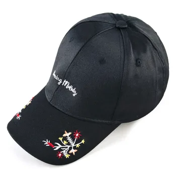 Reglabil broderie șapcă de baseball pentru femei floral snapback capace femei hip hop tata pălării doamnelor șapcă de camionagiu os masculino
