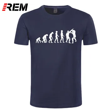 REM Vara Barbati Krav Maga Evoluția Tricou de Moda Ape T-shirt cu Maneci Scurte din Bumbac Israel Tricouri Îmbrăcăminte Bărbați