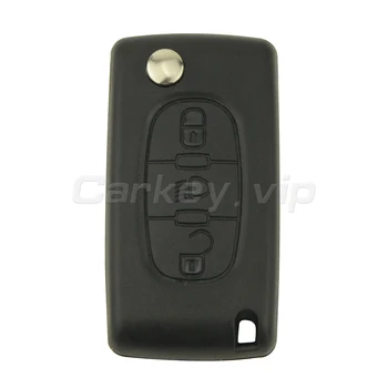 Remotekey CE0523 Flip-telecomanda cheie auto 3 butonul din mijloc lumina HU83 pentru Peugeot pentru Citroen cere 433 mhz ID46 PCF7941