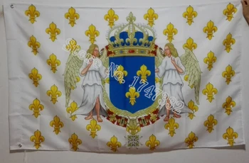 Royal Standard al Regatului Franței 1643-1765 Ensign Pavilion fierbinte vinde bunuri 3X5FT 150X90CM Banner alama metal de găuri