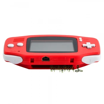 Roșu Solid Complet Coajă de Locuințe Butoane cu Ecran Len pentru game Boy Advance - GBA0008GC