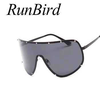 Runbird Nou Ochelari de Soare Sexy Nuante de Negru Polarizat ochelari de Soare Femei Bărbați Supradimensionate Cool Ochelari Ochelari Ochelari de Soare 760R