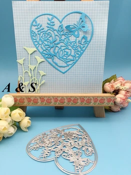S59 Fluture Floare Trandafir Inima Cadru de METAL de TĂIERE MOARE Album card de ambarcațiuni de hârtie decor petrecere relief stencil cutter