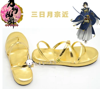 Sabia de Dans Touken Ranbu Mikazuki Munechika Cosplay Pantofi Anime Custom-made